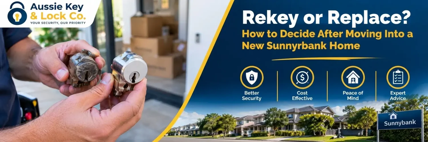 Rekey or replace locks after moving into a new Sunnybank home